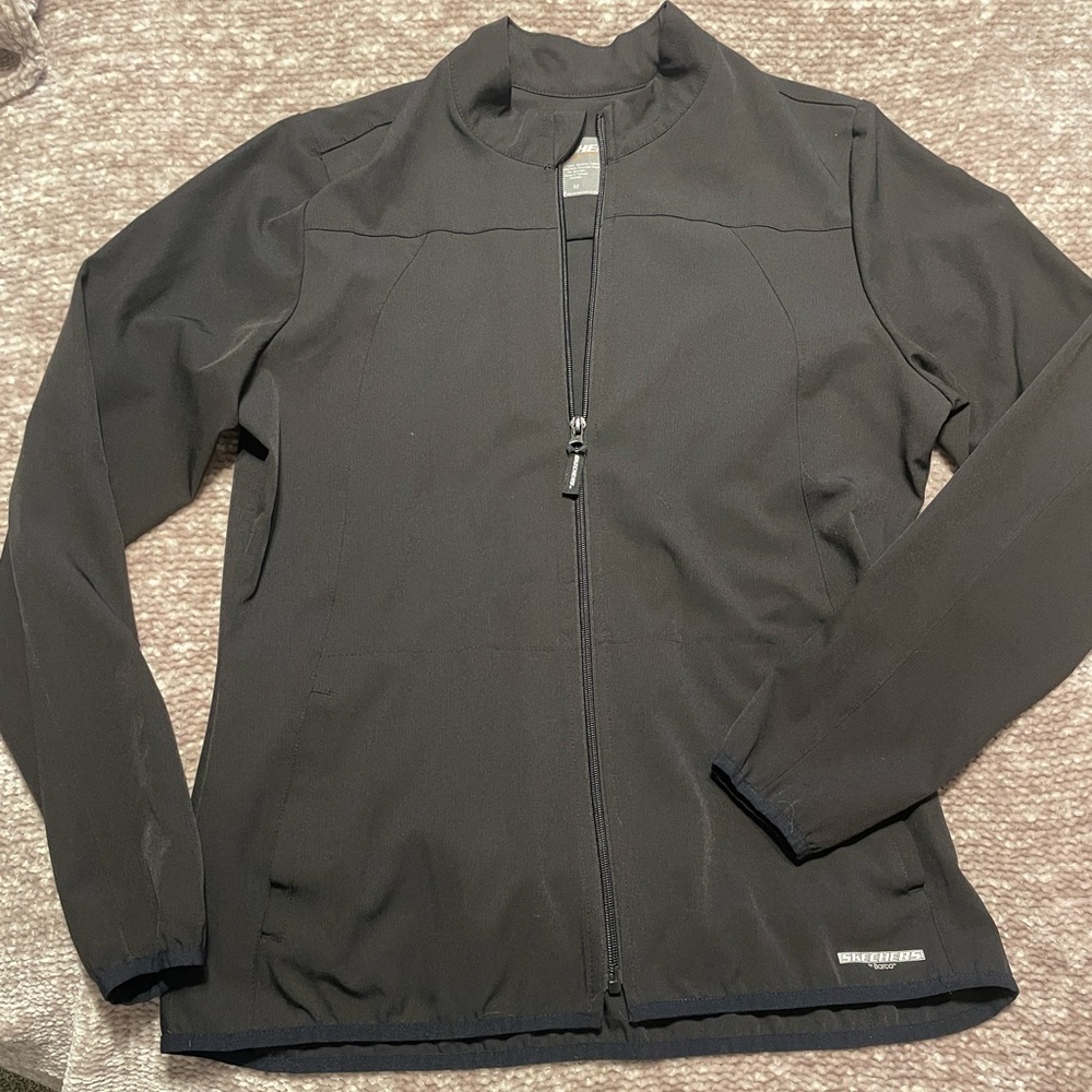 Skechers black scrub jacket by Barco